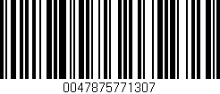 Código de barras (EAN, GTIN, SKU, ISBN): '0047875771307'