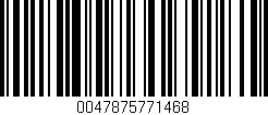 Código de barras (EAN, GTIN, SKU, ISBN): '0047875771468'