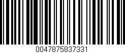 Código de barras (EAN, GTIN, SKU, ISBN): '0047875837331'