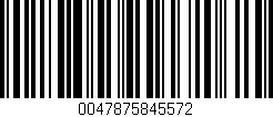 Código de barras (EAN, GTIN, SKU, ISBN): '0047875845572'
