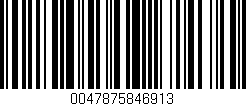 Código de barras (EAN, GTIN, SKU, ISBN): '0047875846913'