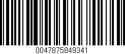 Código de barras (EAN, GTIN, SKU, ISBN): '0047875849341'