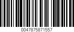 Código de barras (EAN, GTIN, SKU, ISBN): '0047875871557'