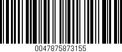 Código de barras (EAN, GTIN, SKU, ISBN): '0047875873155'