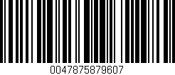 Código de barras (EAN, GTIN, SKU, ISBN): '0047875879607'