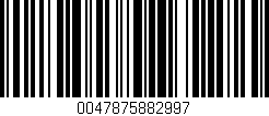 Código de barras (EAN, GTIN, SKU, ISBN): '0047875882997'