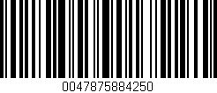 Código de barras (EAN, GTIN, SKU, ISBN): '0047875884250'