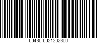Código de barras (EAN, GTIN, SKU, ISBN): '00480-0021302800'