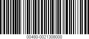 Código de barras (EAN, GTIN, SKU, ISBN): '00480-0021308000'