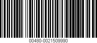 Código de barras (EAN, GTIN, SKU, ISBN): '00480-0021509990'