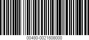 Código de barras (EAN, GTIN, SKU, ISBN): '00480-0021608000'