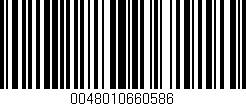 Código de barras (EAN, GTIN, SKU, ISBN): '0048010660586'