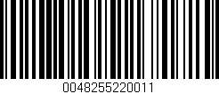 Código de barras (EAN, GTIN, SKU, ISBN): '0048255220011'