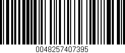 Código de barras (EAN, GTIN, SKU, ISBN): '0048257407395'