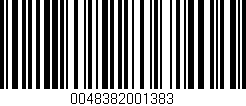 Código de barras (EAN, GTIN, SKU, ISBN): '0048382001383'