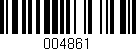 Código de barras (EAN, GTIN, SKU, ISBN): '004861'