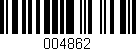 Código de barras (EAN, GTIN, SKU, ISBN): '004862'