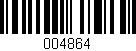 Código de barras (EAN, GTIN, SKU, ISBN): '004864'