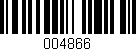 Código de barras (EAN, GTIN, SKU, ISBN): '004866'