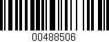 Código de barras (EAN, GTIN, SKU, ISBN): '00488506'
