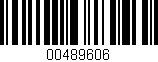 Código de barras (EAN, GTIN, SKU, ISBN): '00489606'