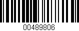 Código de barras (EAN, GTIN, SKU, ISBN): '00489806'