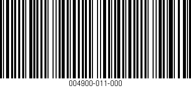 Código de barras (EAN, GTIN, SKU, ISBN): '004900-011-000'
