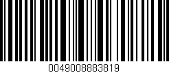 Código de barras (EAN, GTIN, SKU, ISBN): '0049008883819'