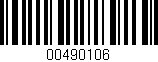 Código de barras (EAN, GTIN, SKU, ISBN): '00490106'
