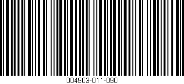 Código de barras (EAN, GTIN, SKU, ISBN): '004903-011-090'