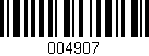 Código de barras (EAN, GTIN, SKU, ISBN): '004907'