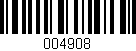 Código de barras (EAN, GTIN, SKU, ISBN): '004908'