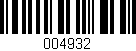 Código de barras (EAN, GTIN, SKU, ISBN): '004932'