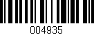 Código de barras (EAN, GTIN, SKU, ISBN): '004935'