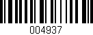 Código de barras (EAN, GTIN, SKU, ISBN): '004937'