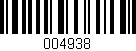 Código de barras (EAN, GTIN, SKU, ISBN): '004938'