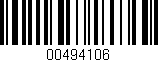 Código de barras (EAN, GTIN, SKU, ISBN): '00494106'