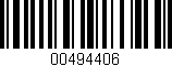 Código de barras (EAN, GTIN, SKU, ISBN): '00494406'