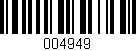 Código de barras (EAN, GTIN, SKU, ISBN): '004949'