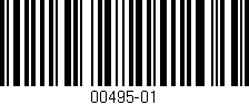 Código de barras (EAN, GTIN, SKU, ISBN): '00495-01'