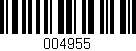 Código de barras (EAN, GTIN, SKU, ISBN): '004955'