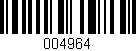 Código de barras (EAN, GTIN, SKU, ISBN): '004964'