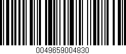 Código de barras (EAN, GTIN, SKU, ISBN): '0049659004830'