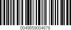 Código de barras (EAN, GTIN, SKU, ISBN): '0049659004878'