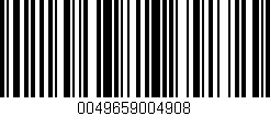 Código de barras (EAN, GTIN, SKU, ISBN): '0049659004908'