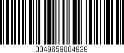 Código de barras (EAN, GTIN, SKU, ISBN): '0049659004939'