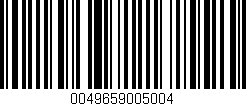Código de barras (EAN, GTIN, SKU, ISBN): '0049659005004'