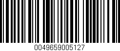 Código de barras (EAN, GTIN, SKU, ISBN): '0049659005127'