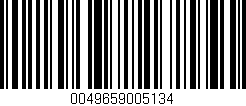 Código de barras (EAN, GTIN, SKU, ISBN): '0049659005134'