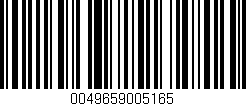 Código de barras (EAN, GTIN, SKU, ISBN): '0049659005165'